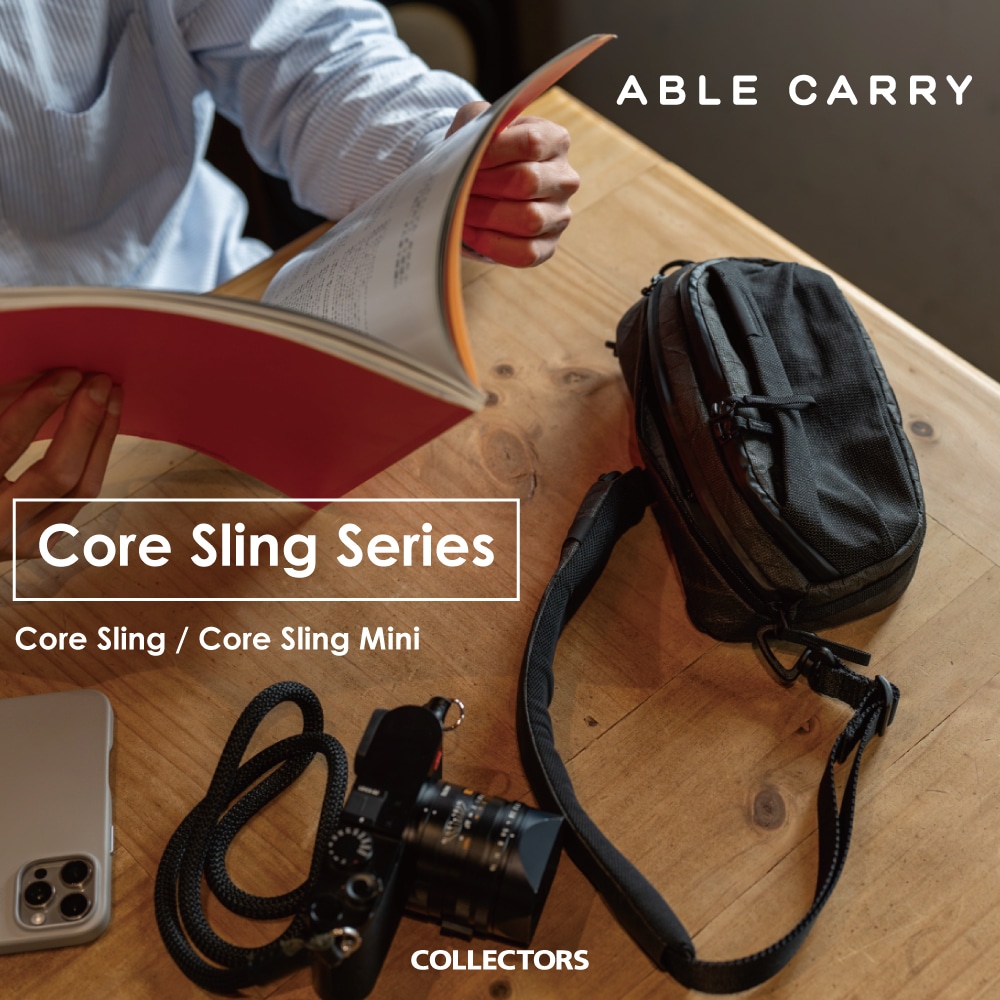 【待望の入荷店舗拡大】話題のABLECARRY「CoreSling」シリーズ入荷！