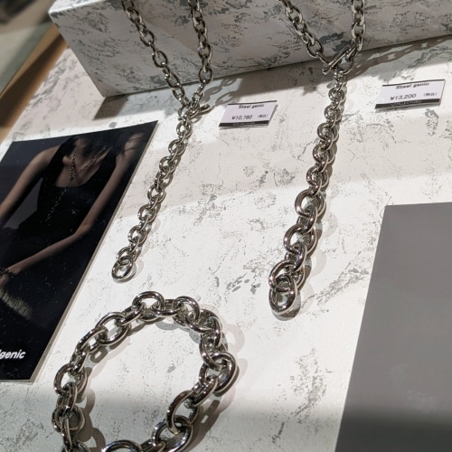 【Steel genic】コーデのワンポイントに、チェーンアクセサリーを。