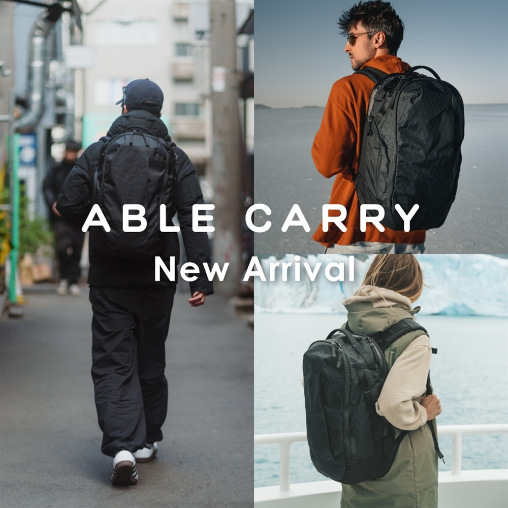 【新作入荷】ABLE CARRY Max Backpack 32L / Max EDC Ripstop BK 数量限定入荷！
