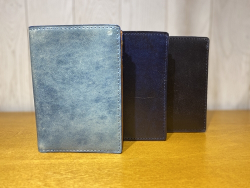 【藍染レザー】きれいな青い財布